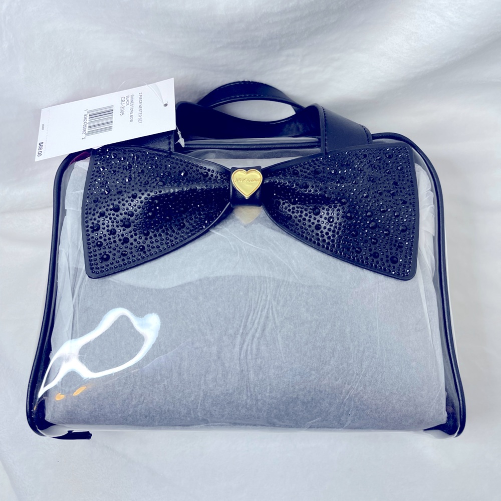 Betsey Johnson clear travel case, NWT